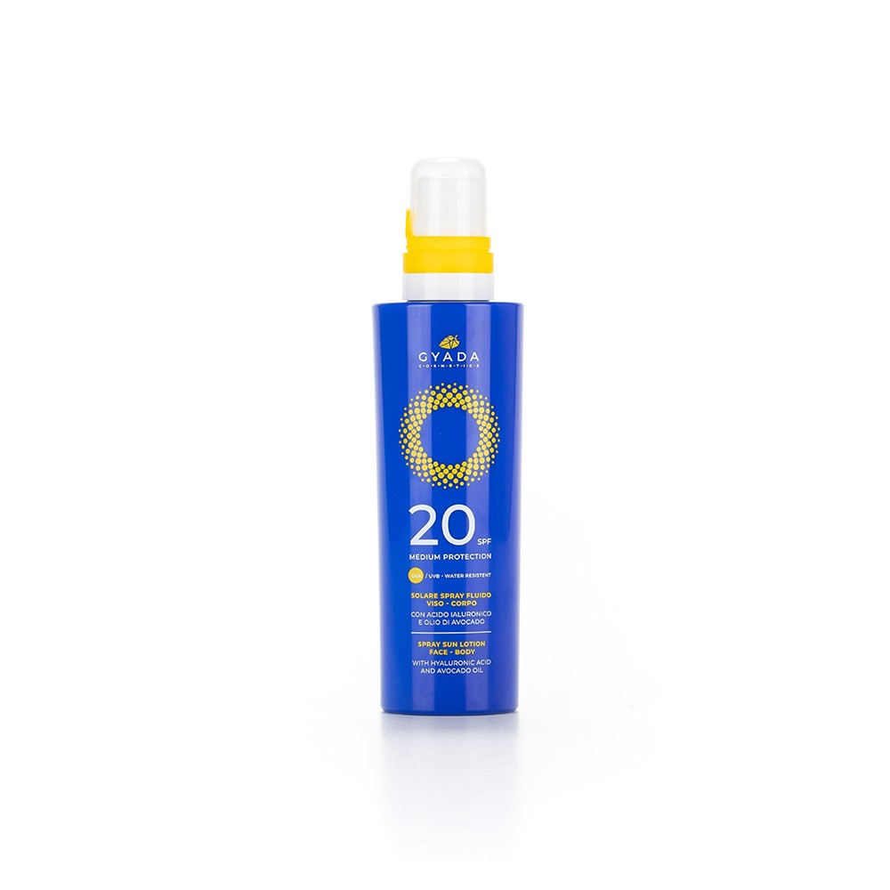 GYADA Solare Spray Viso Corpo SPF 20 Protezione Media