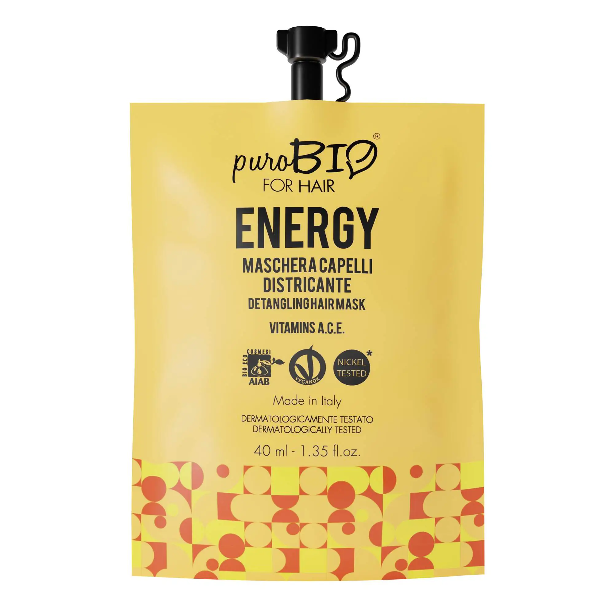 PUROBIO Maschera Energy per capelli spenti e fragili