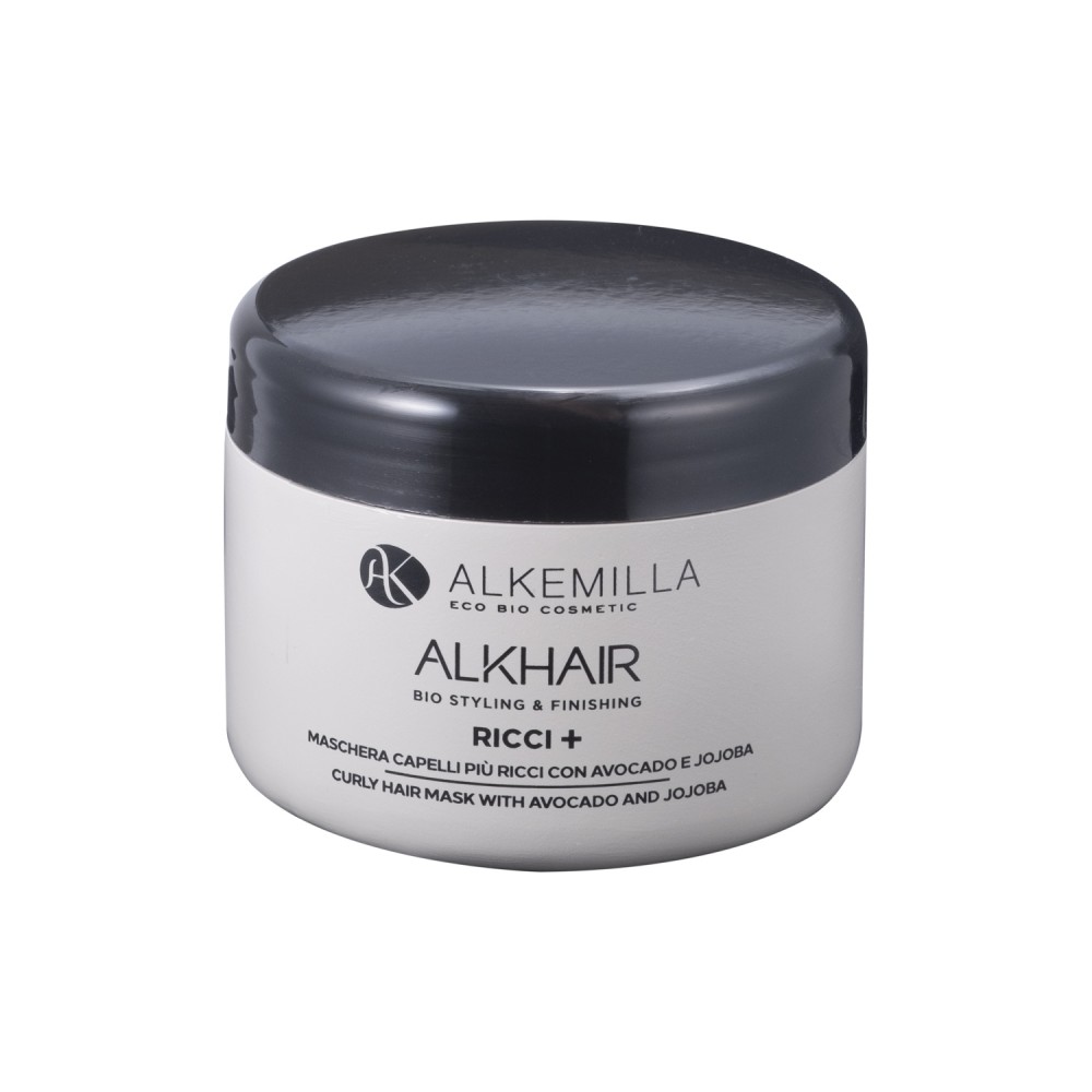 ALKEMILLA-Maschera Capelli Ricci + con Avocado e Jojoba –