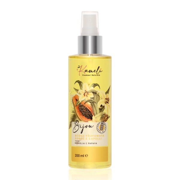 KAMELÌ Bijou – Acqua Profumata Corpo e Capelli Vaniglia e Papaya