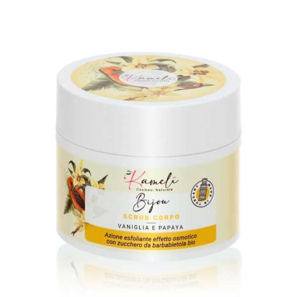 KAMELÌ Bijou – Scrub Corpo Vaniglia e Papaya