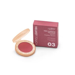PUROBIO Velvet Touch - Blush Compatto Vellutato 03 Fragola con packaging