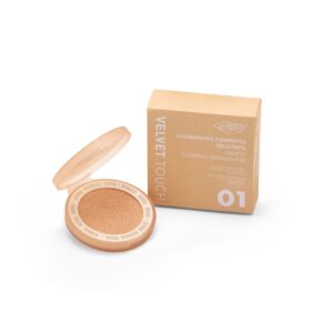 PUROBIO Velvet Touch - Illuminante Compatto Vellutato 01 Perla Soft VERSIONE CON PACKAGING
